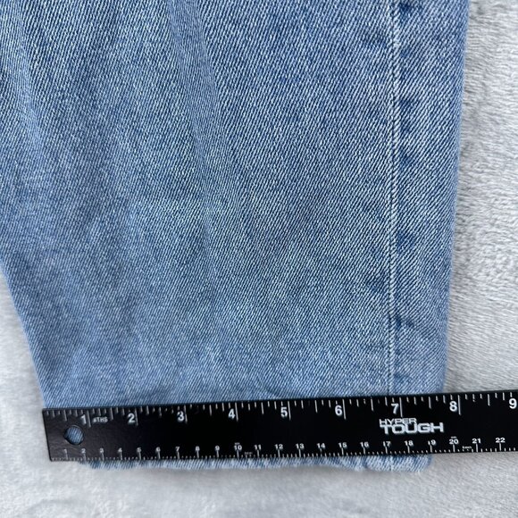 Madewell Baggy Jeans Straight Leg Womens Size 25 Distressed High Rise Blue - Picture 10 of 12